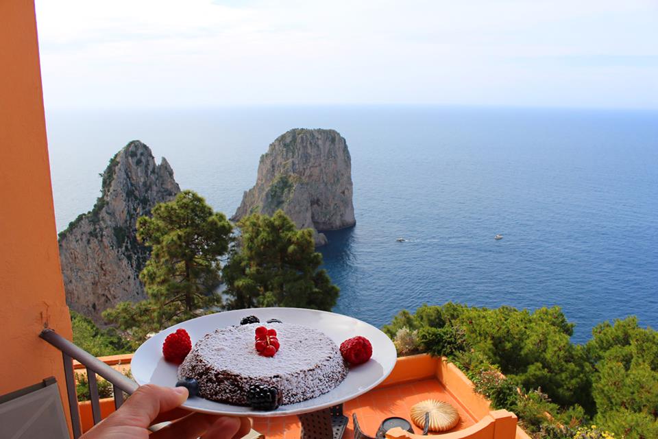 torta caprese Hotel Punta Tragara Capri